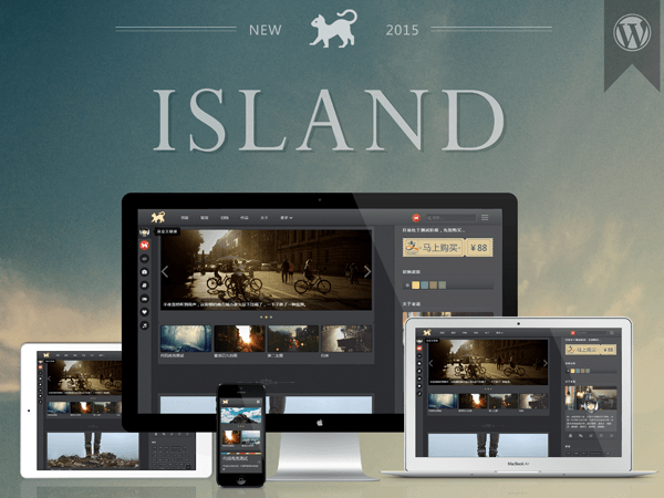 Island v2.0.4 破解去授权无限制版本 WordPress主题模板